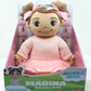 Madina islamic doll in pink ballet dress in her packaging. Madina Islamic doll gift packaging with fast shipping Canada USA